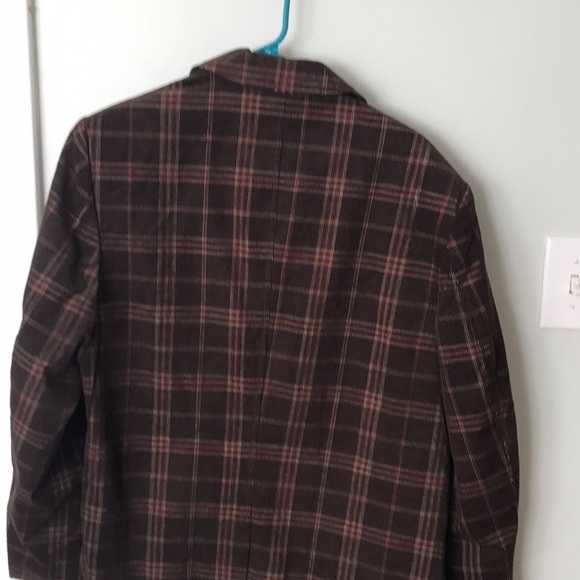 Brown plaid men suit coat territory ahead 30R nwot - Picture 6 of 7